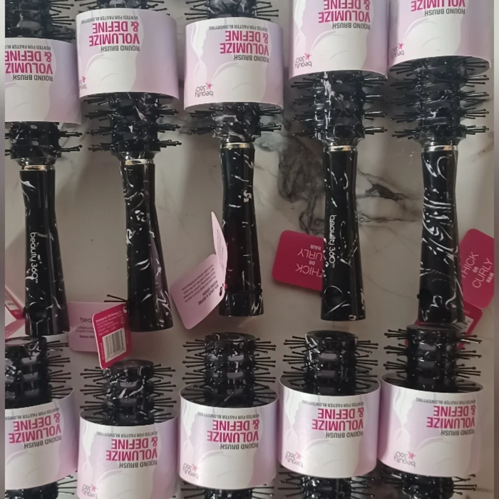 10 PZAS.BEAUTY 360 ROUND VENTED BRUSHES NEW - Picture 1 of 2